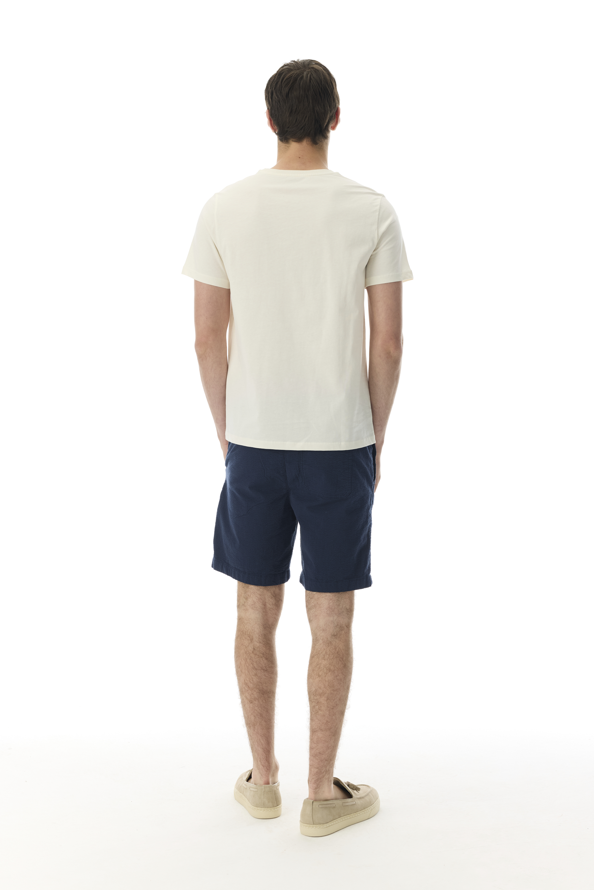 BASKILI BİSİKLET YAKA T-SHIRT