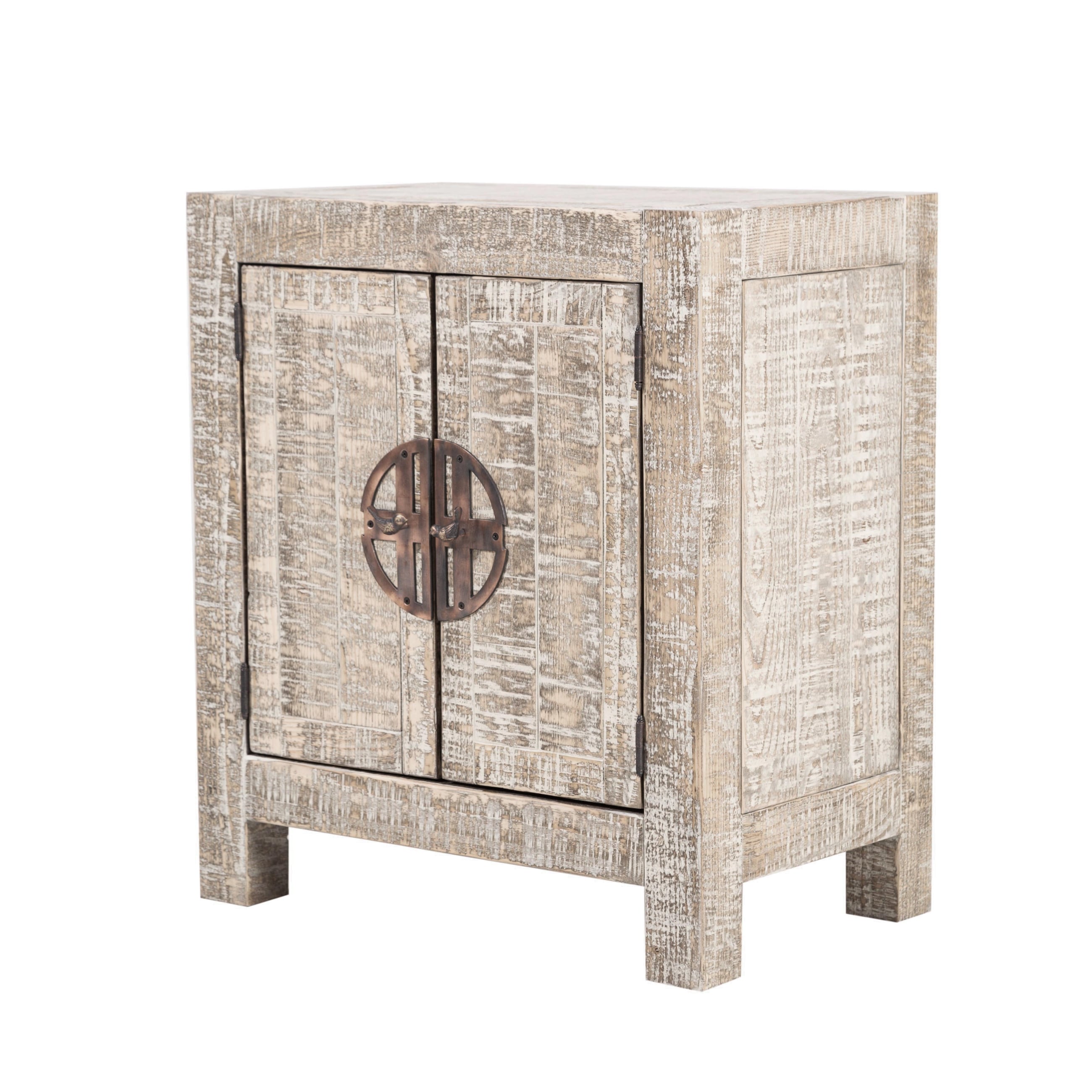 GOOSE ESKİTME MASİF AHŞAP DOLAP BEYAZ