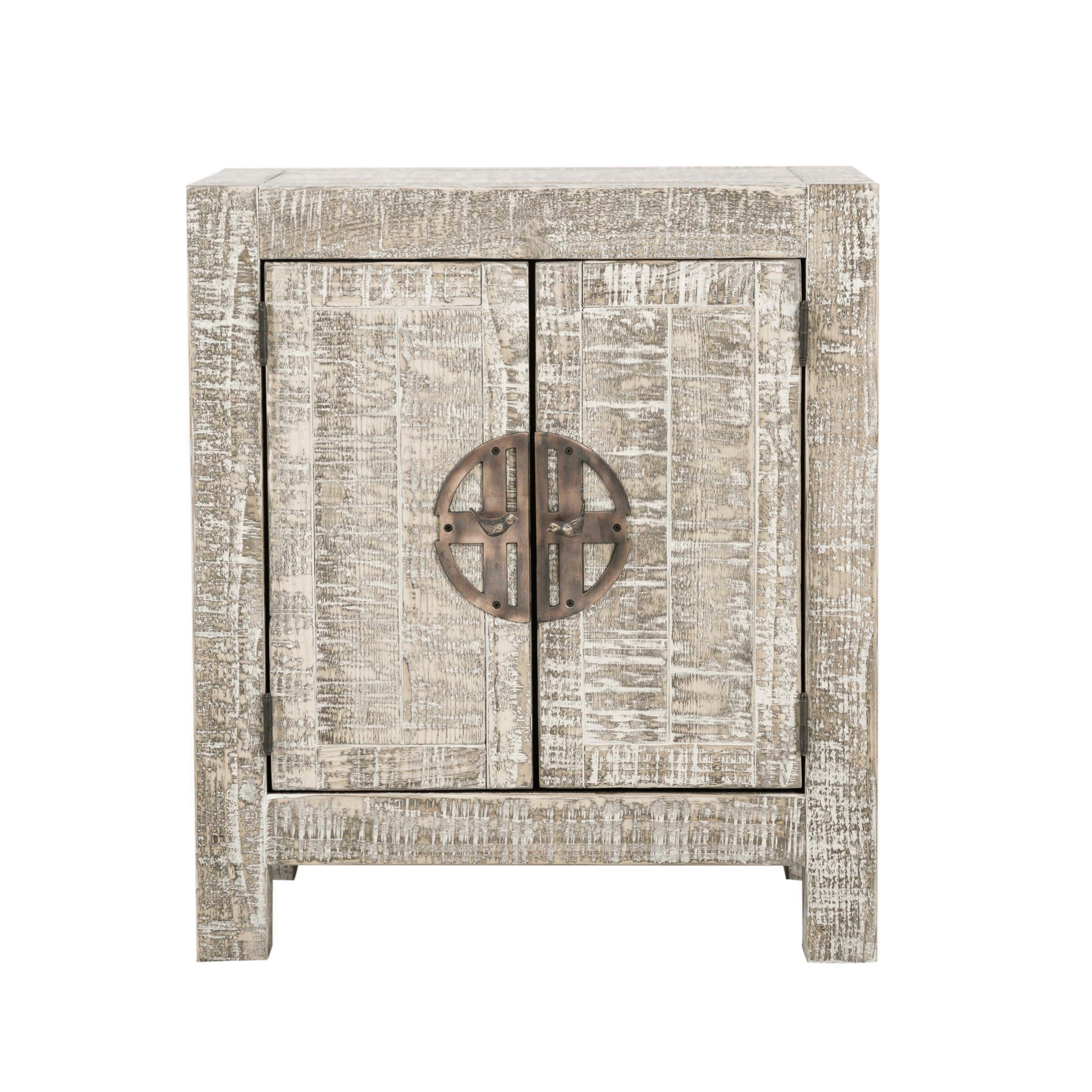 GOOSE ESKİTME MASİF AHŞAP DOLAP BEYAZ