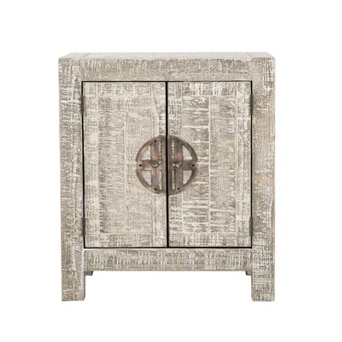  GOOSE ESKİTME MASİF AHŞAP DOLAP BEYAZ