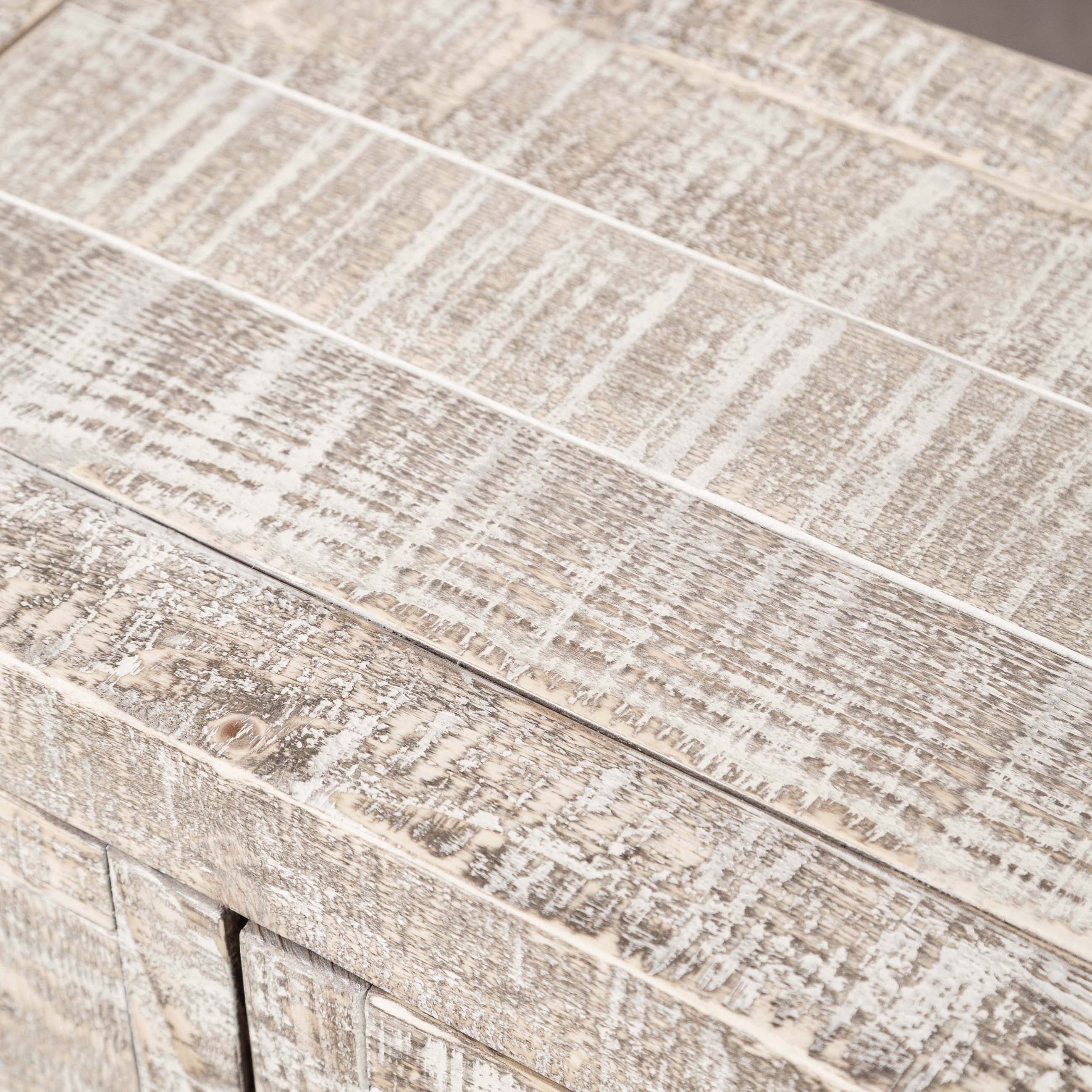 GOOSE ESKİTME MASİF AHŞAP DOLAP BEYAZ