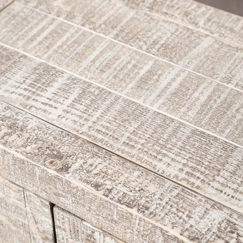  GOOSE ESKİTME MASİF AHŞAP DOLAP BEYAZ