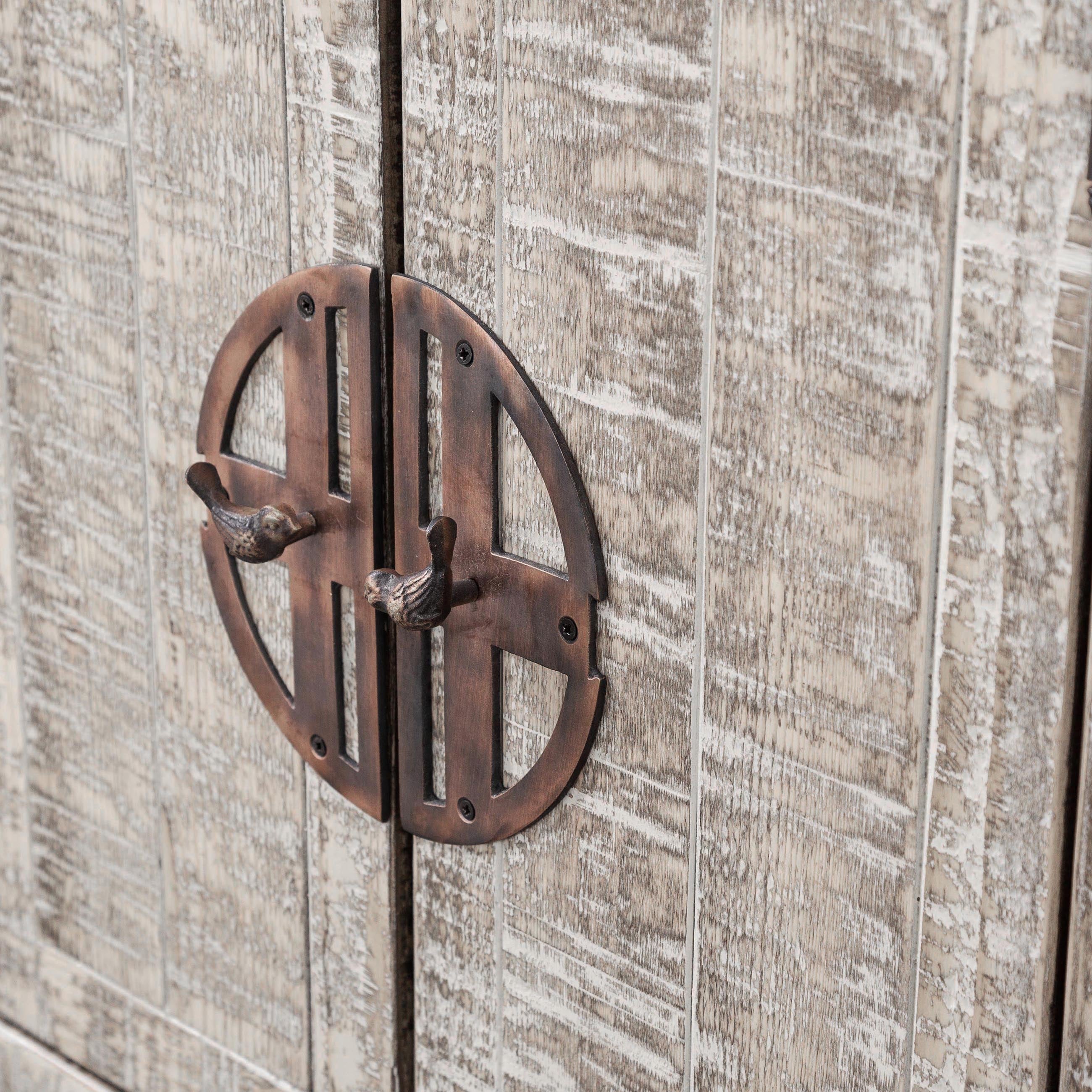 GOOSE ESKİTME MASİF AHŞAP DOLAP BEYAZ