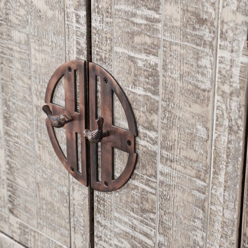  GOOSE ESKİTME MASİF AHŞAP DOLAP BEYAZ