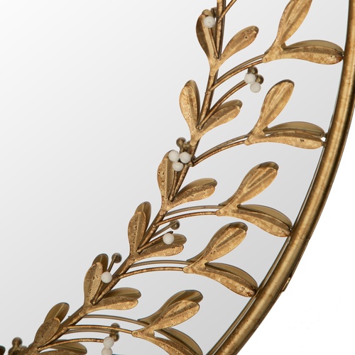  GOLD LEAFY  DUVAR AYNASI 90X90 CM