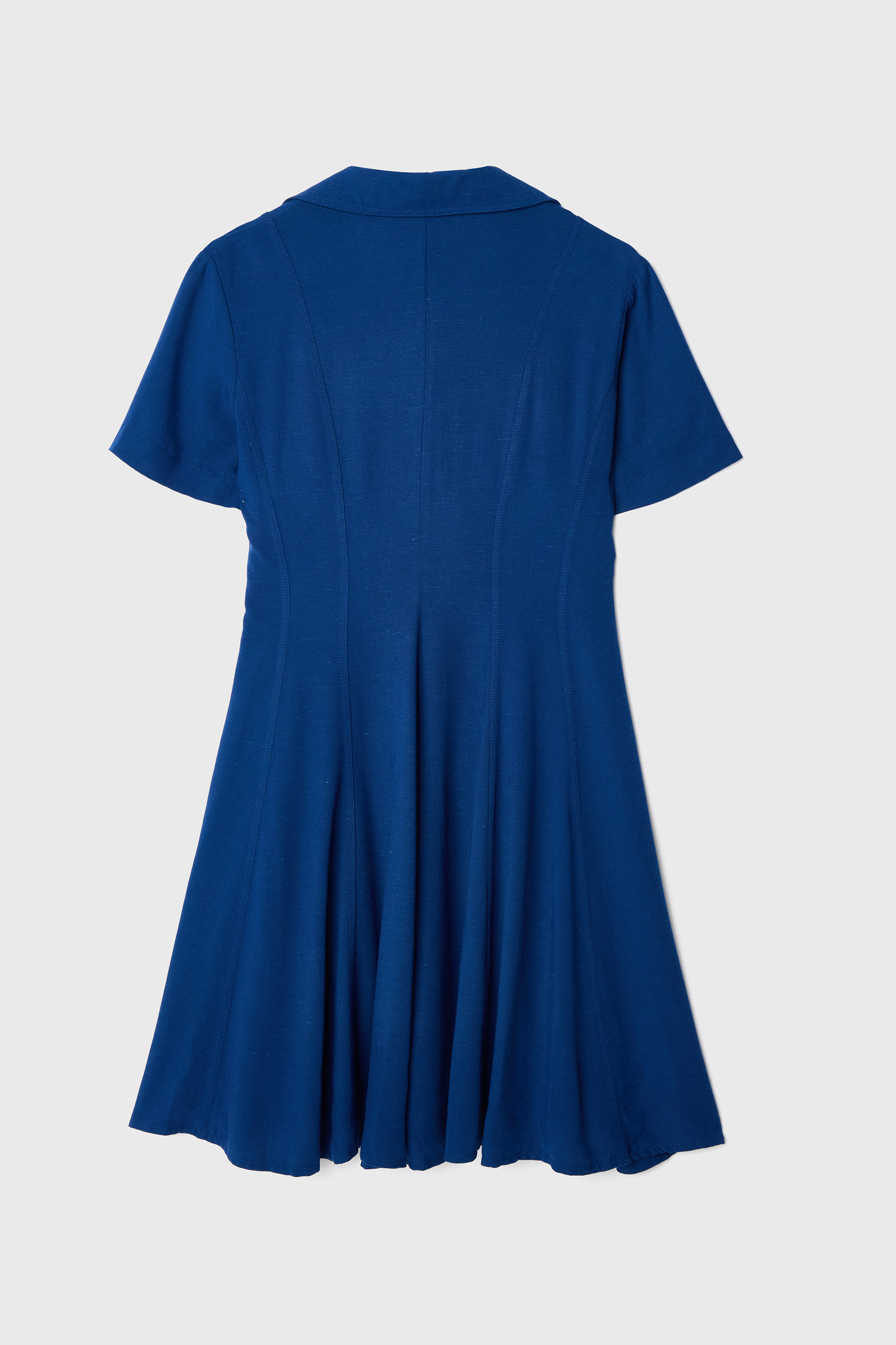 POLO YAKA KLOŞ MİNİ ELBİSE