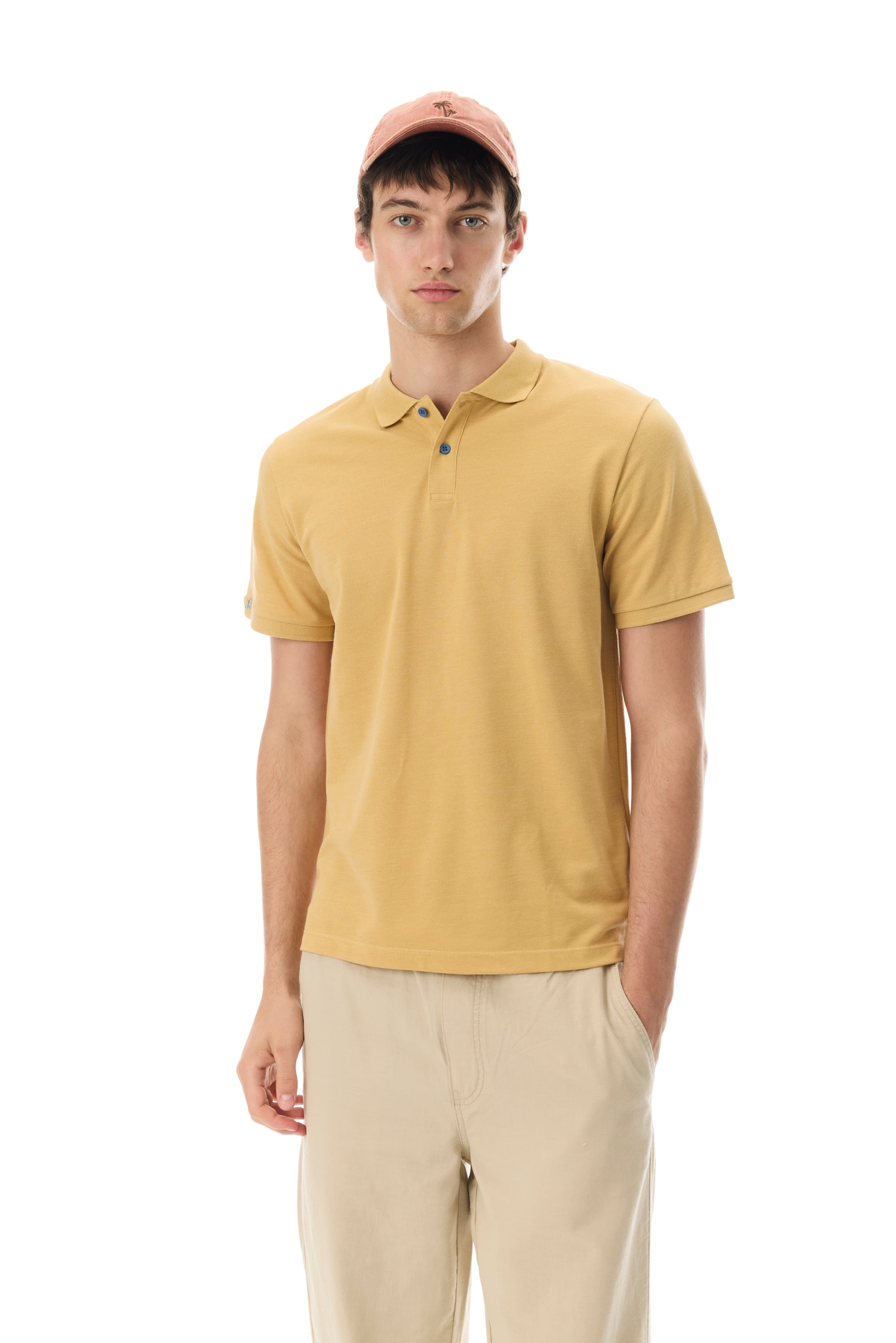 NAKIŞLI POLO YAKA T-SHIRT