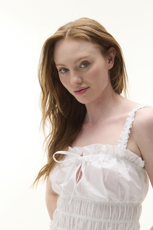  KARE YAKA FIRFIRLI KOLSUZ CROP BLUZ