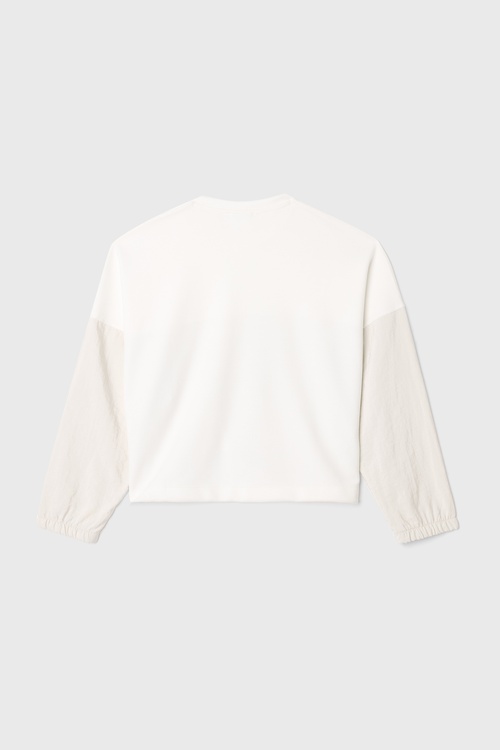  RENK BLOKLU BİSİKLET YAKA SWEATSHIRT