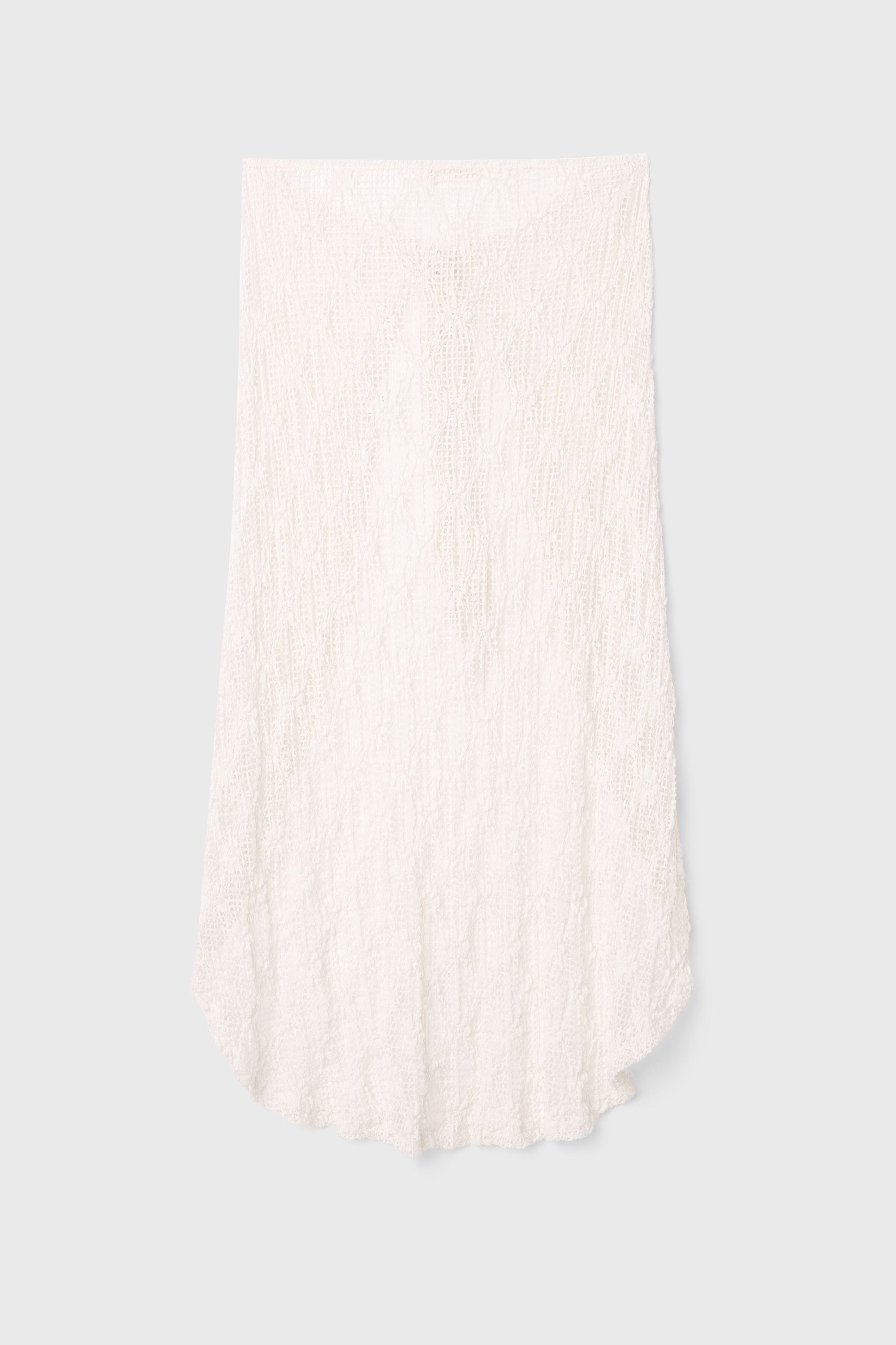 BAĞLAMA DETAYLI DANTELLİ MİDİ ETEK