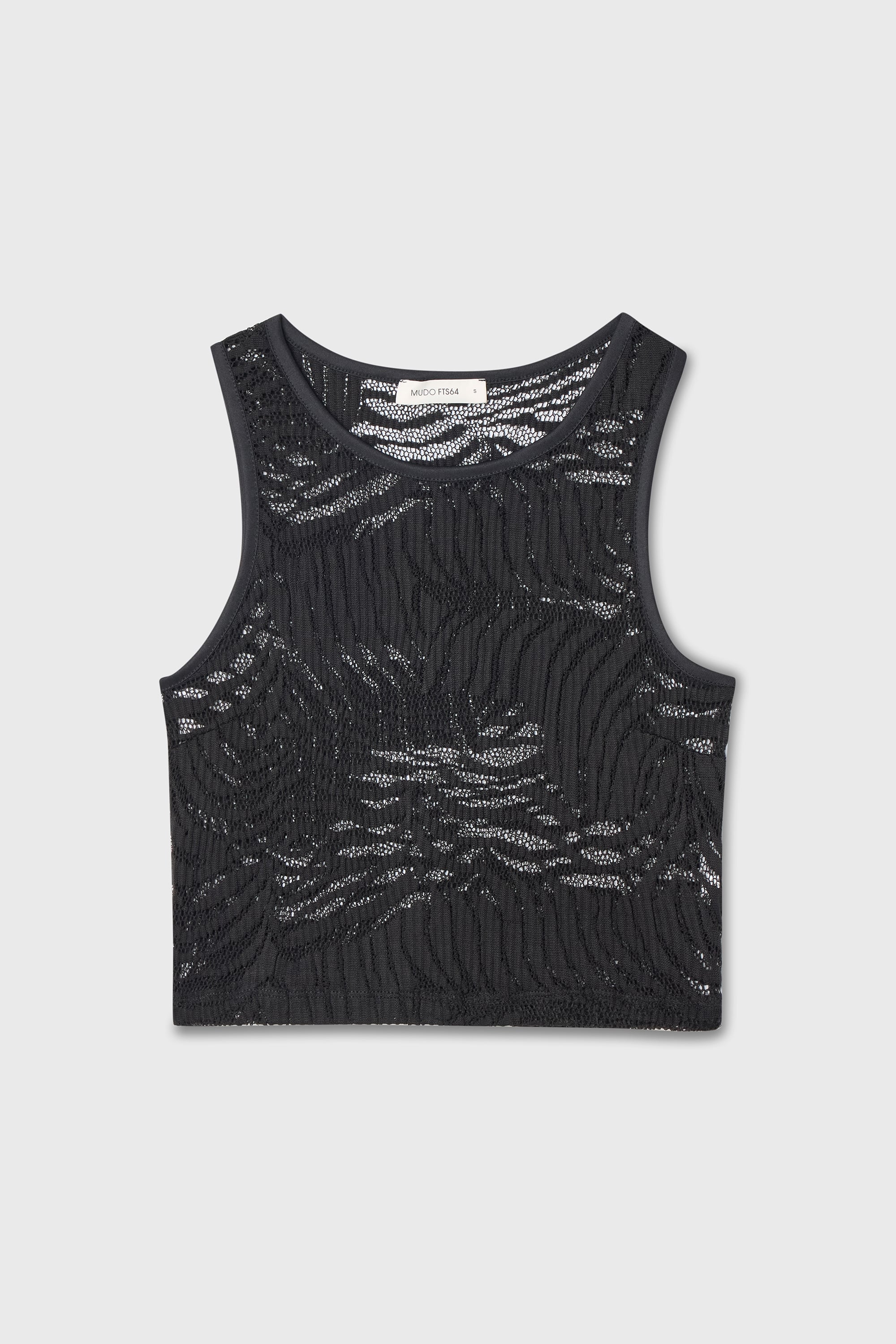 DANTELLİ KOLSUZ CROP ATLET