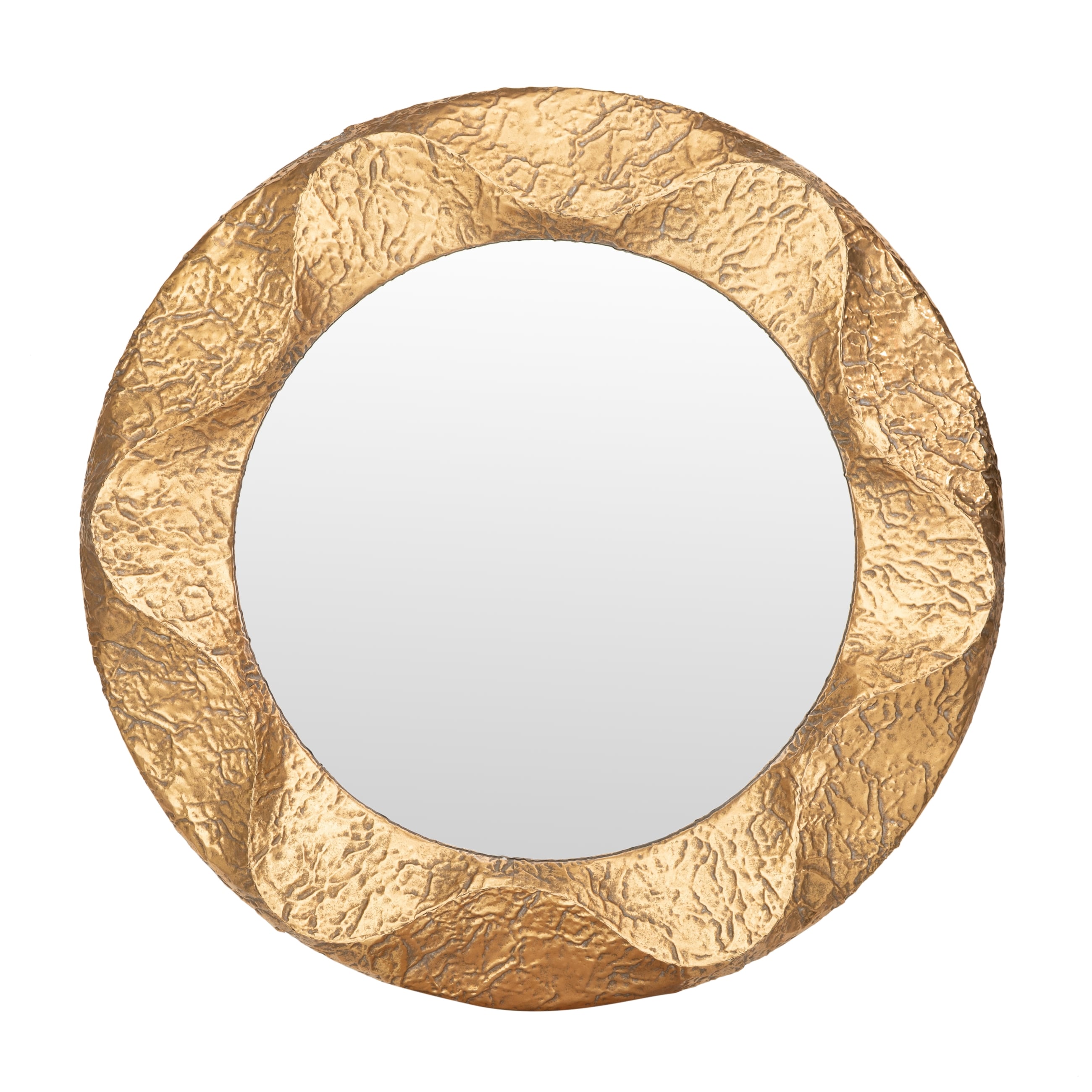 GOLD ROUND DUVAR AYNASI 104 X104 CM