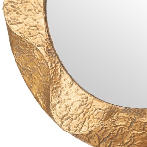 GOLD ROUND DUVAR AYNASI 104 X104 CM