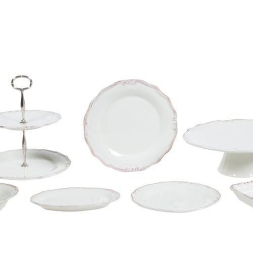  EKRU SERVİS TABAĞI 25CM