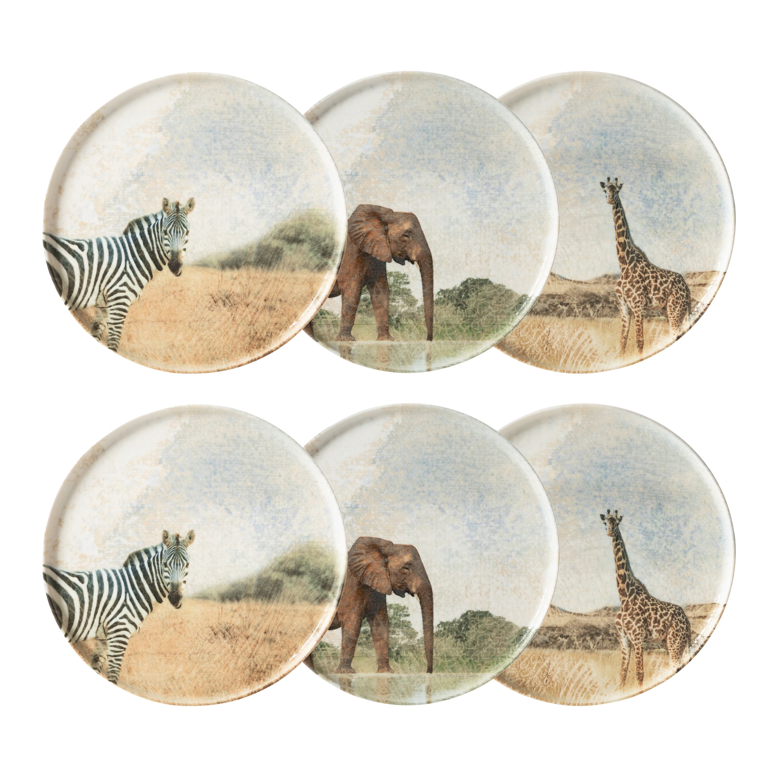 WILD SERVİS TABAĞI SETİ 26CM-6LI