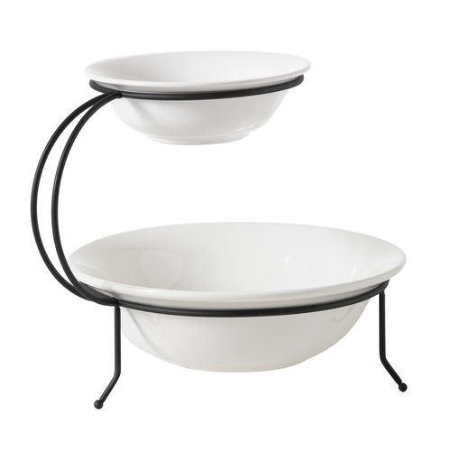  GURME İKİ KATLI YUVARLAK SUNUM