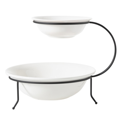  GURME İKİ KATLI YUVARLAK SUNUM