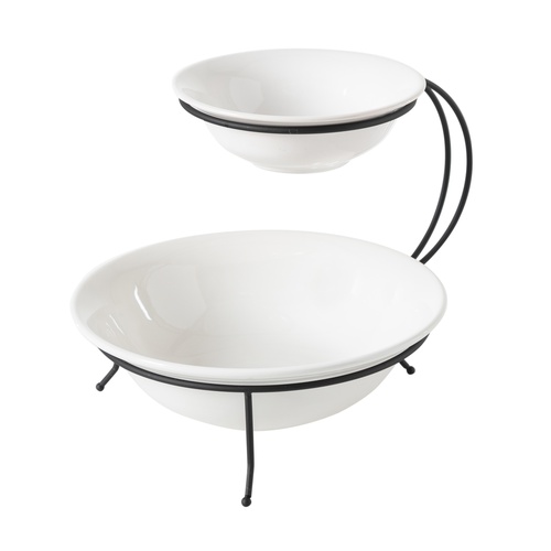  GURME İKİ KATLI YUVARLAK SUNUM