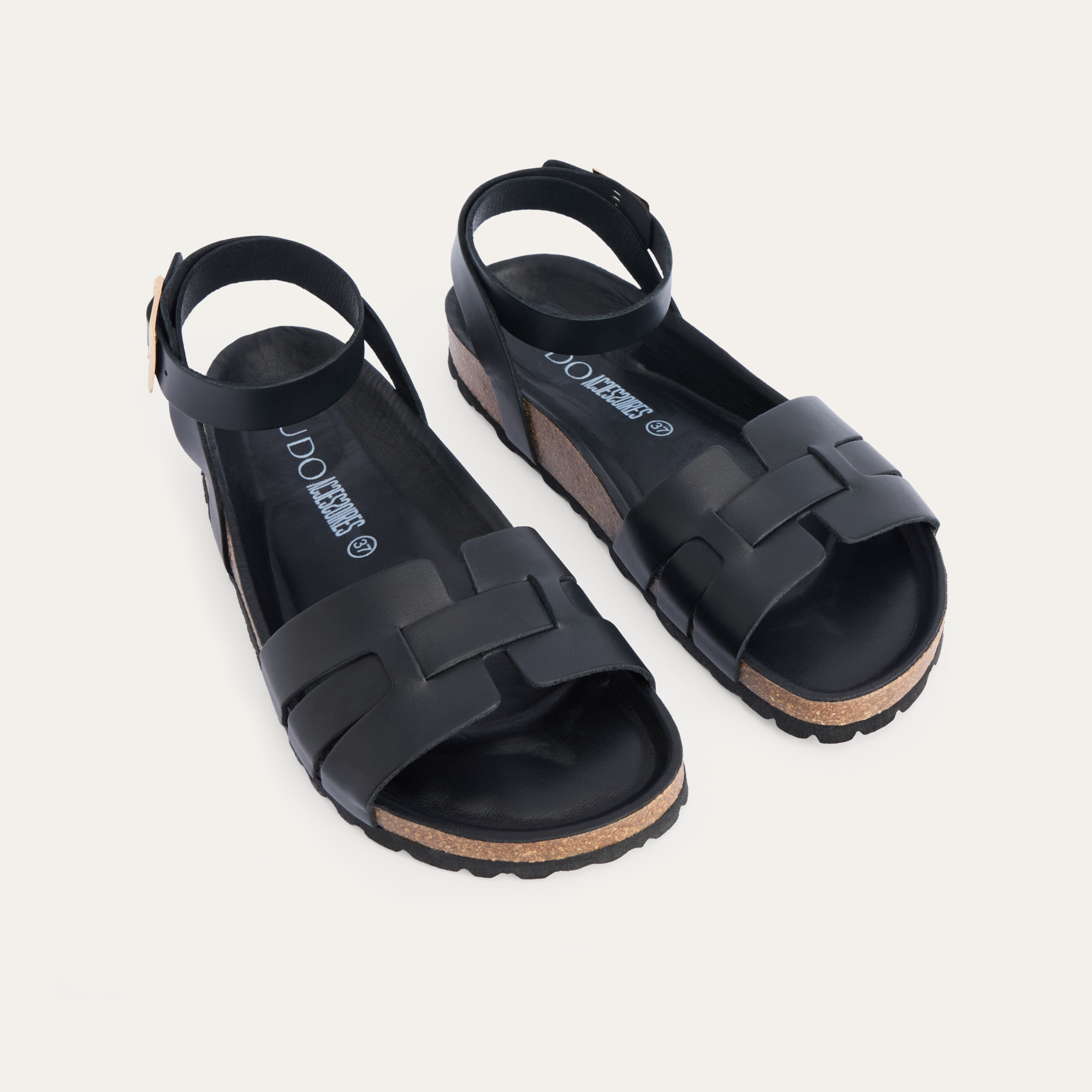 KEMERLİ HAKİKİ DERİ SANDALET