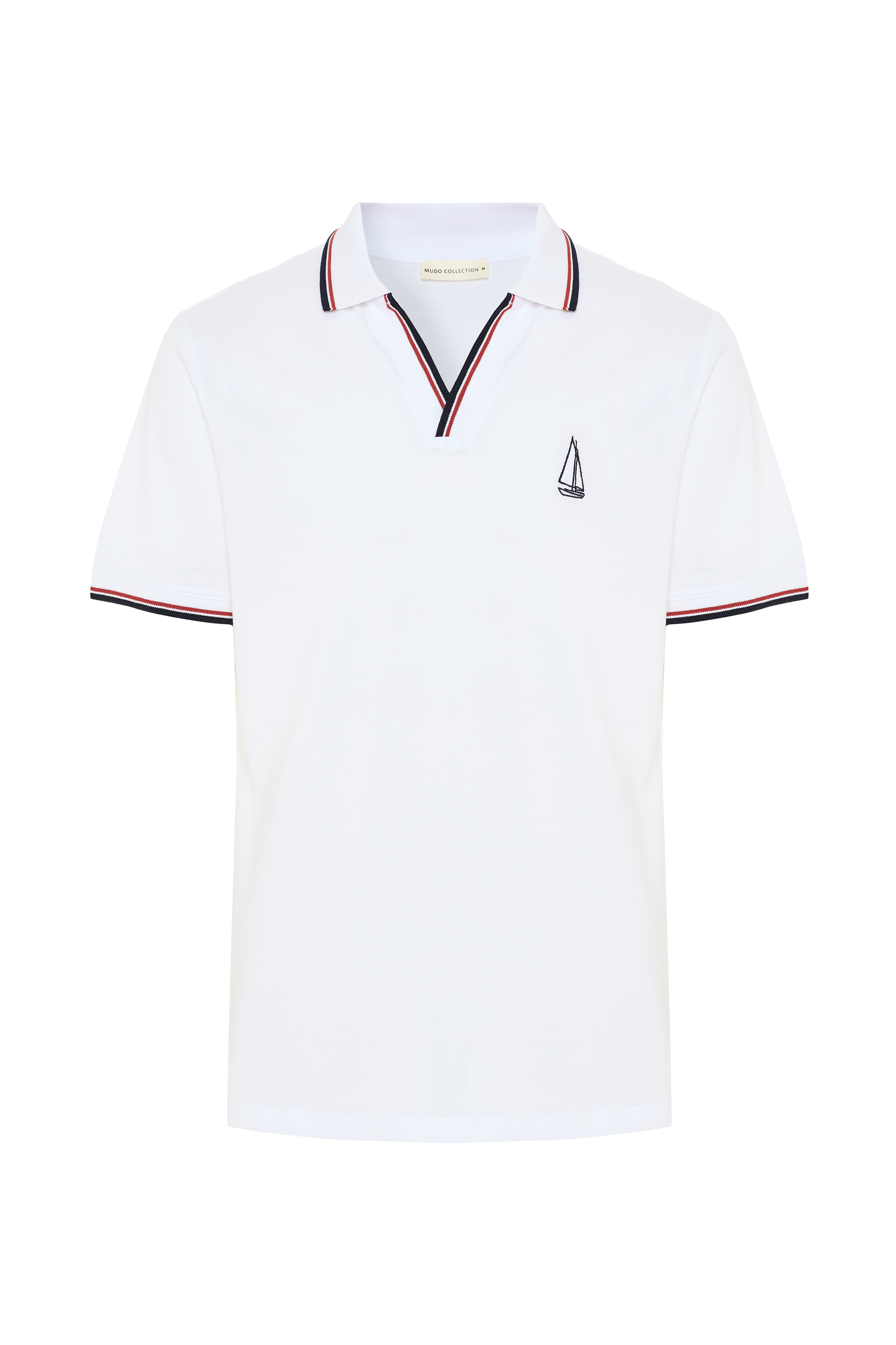 ŞERİTLİ POLO YAKA T-SHIRT