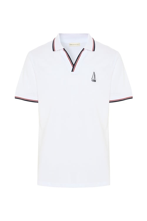  ŞERİTLİ POLO YAKA T-SHIRT