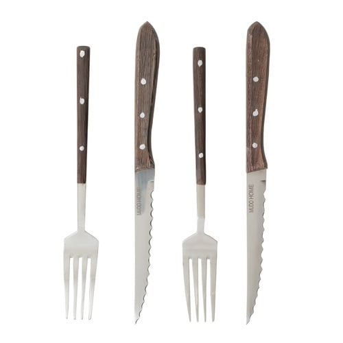  STEAK BIÇAK & ÇATAL  SETİ 2Lİ