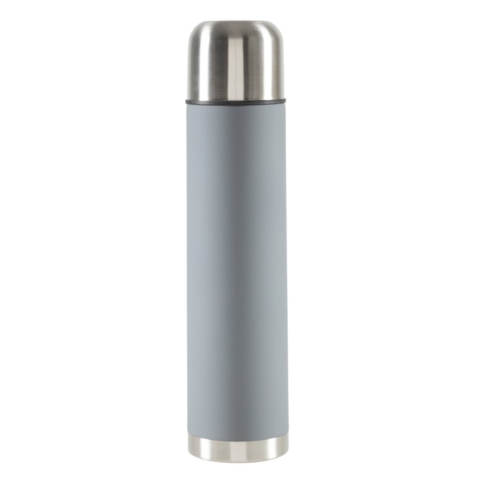 DOUBLE WALL ÇELİK TERMOS GRİ 1LT
