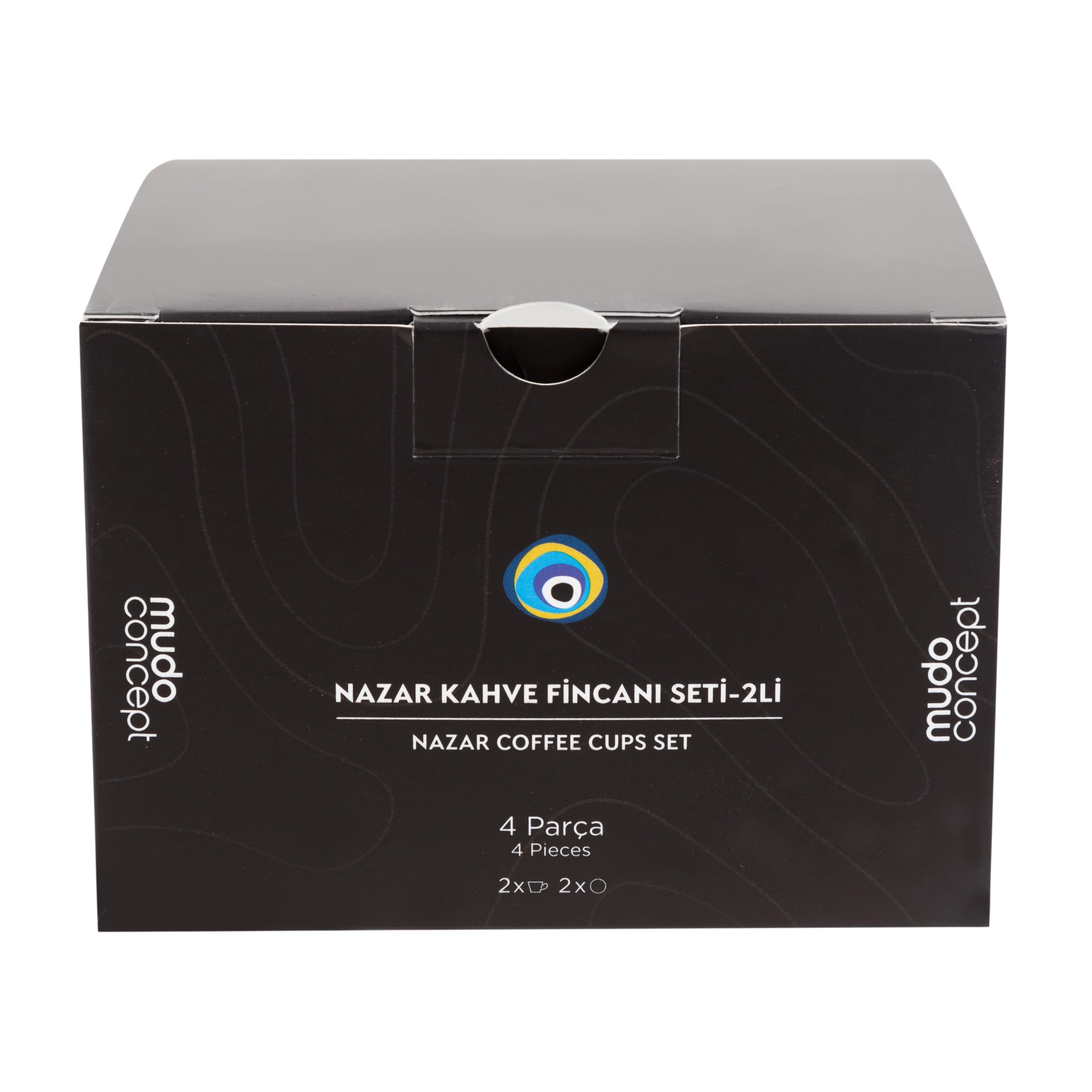 NAZAR KAHVE FİNCANI SETİ 2 Lİ 90 ML