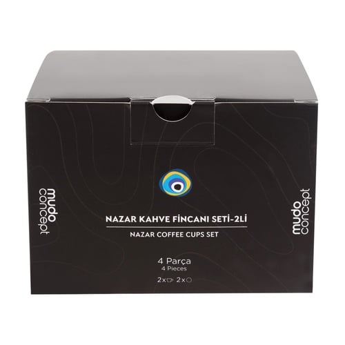  NAZAR KAHVE FİNCANI SETİ 2 Lİ 90 ML