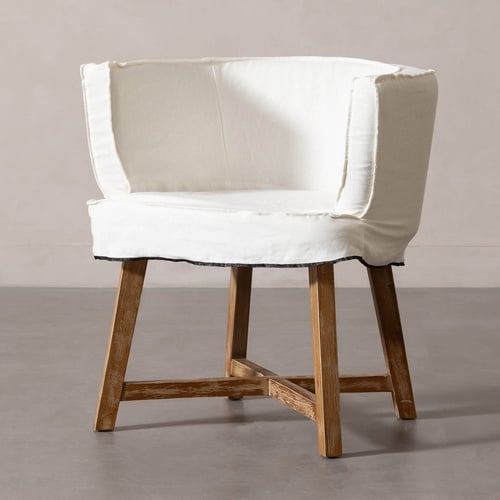 ESTIVA KOLÇAKLI SANDALYE FİLDİŞİ