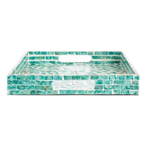  HARMONY GREEN DEKORATİF TEPSİ 5X30X38CM