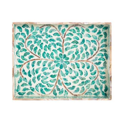  HARMONY GREEN DEKORATİF TEPSİ 5X30X38CM