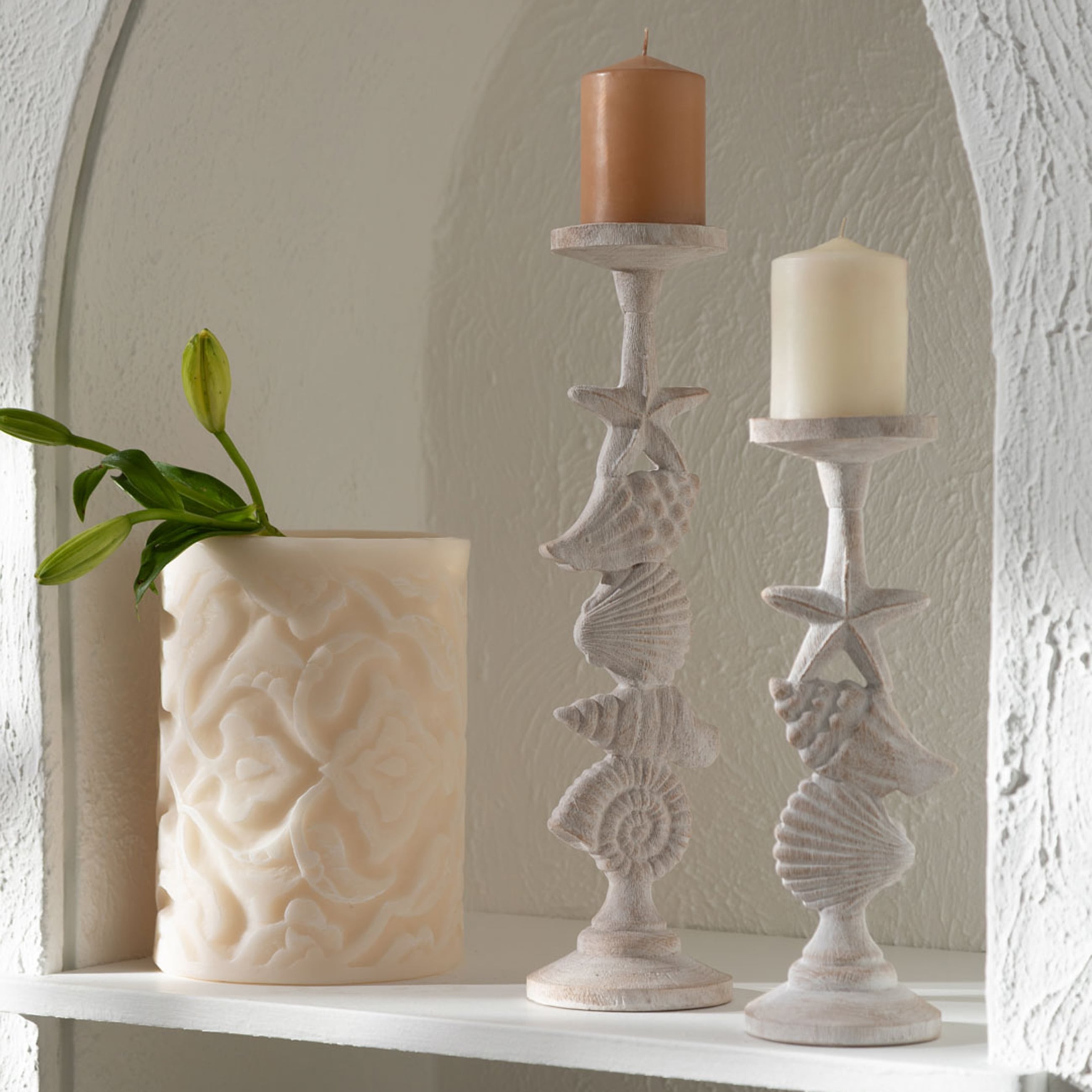 SEA WORLD MUMLUK BEYAZ 11X11X42 CM