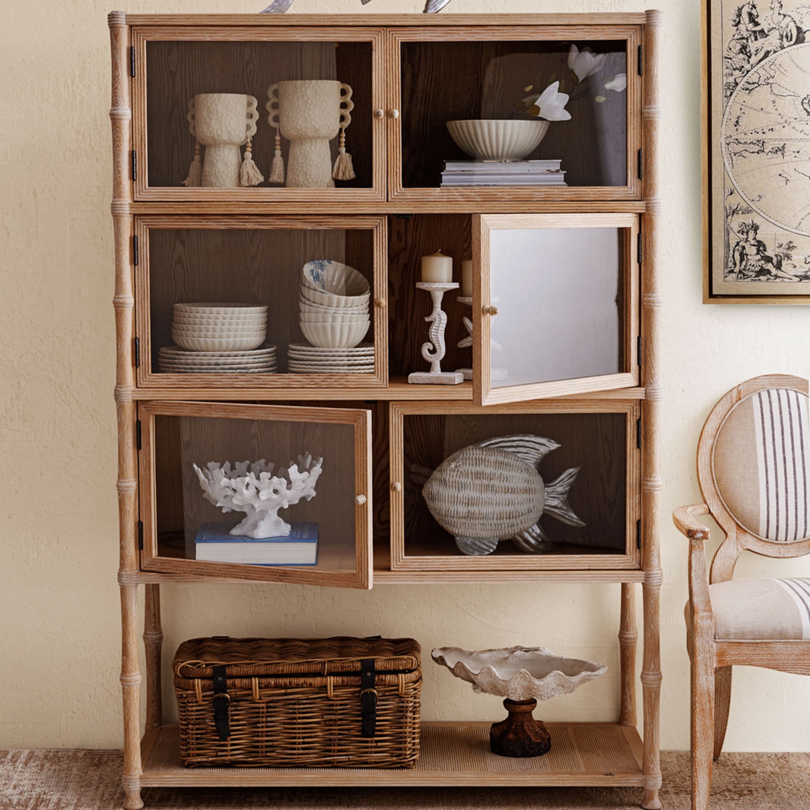 SHELL DEKORATİF KASE BEYAZ 34X22X20 CM