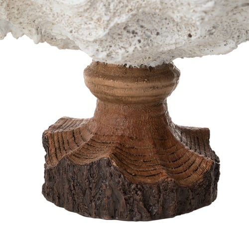  SHELL DEKORATİF KASE BEYAZ 34X22X20 CM