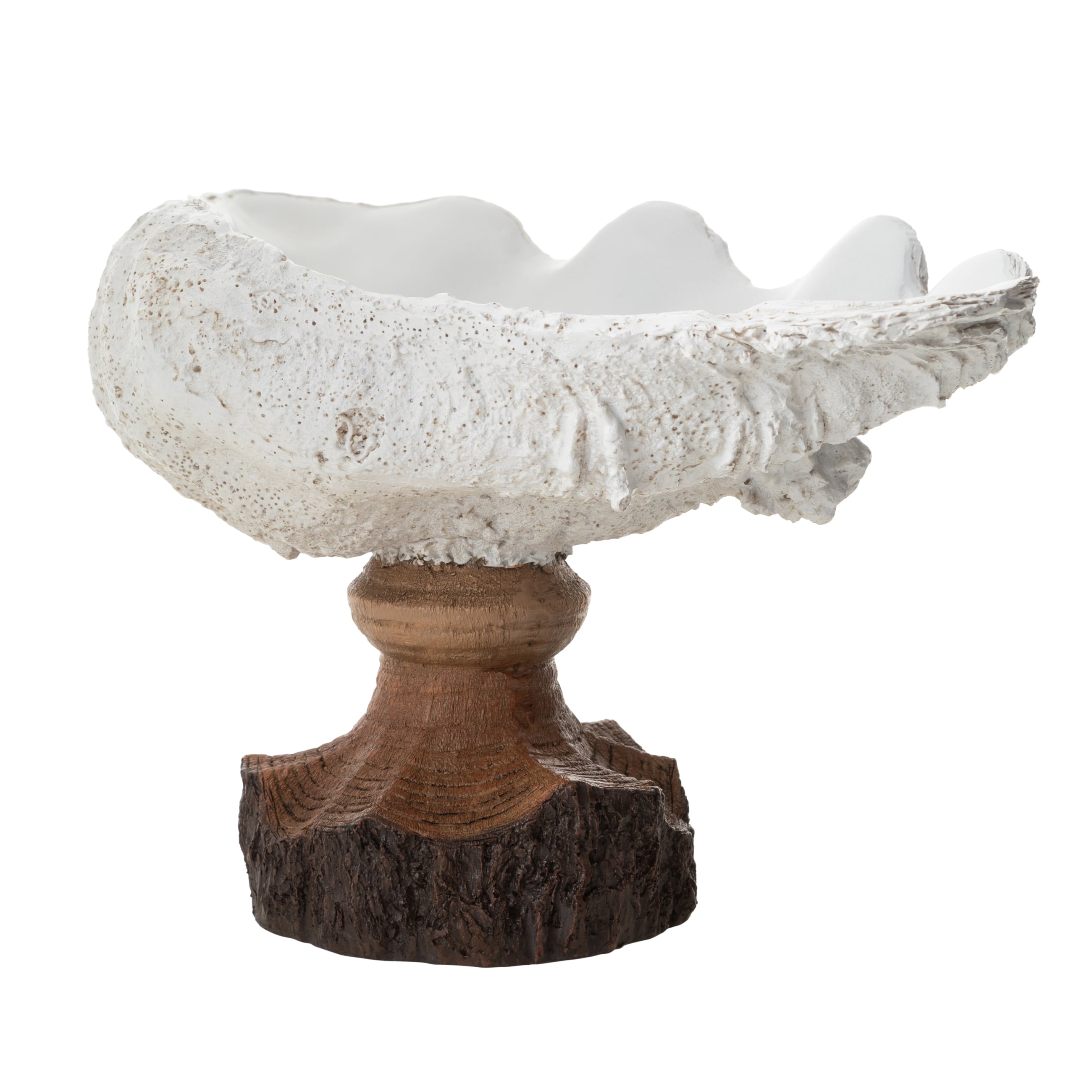 SHELL DEKORATİF KASE BEYAZ 34X22X20 CM