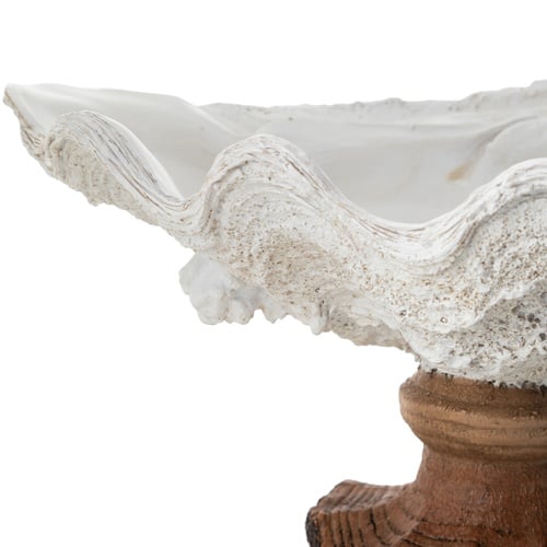  SHELL DEKORATİF KASE BEYAZ 34X22X20 CM