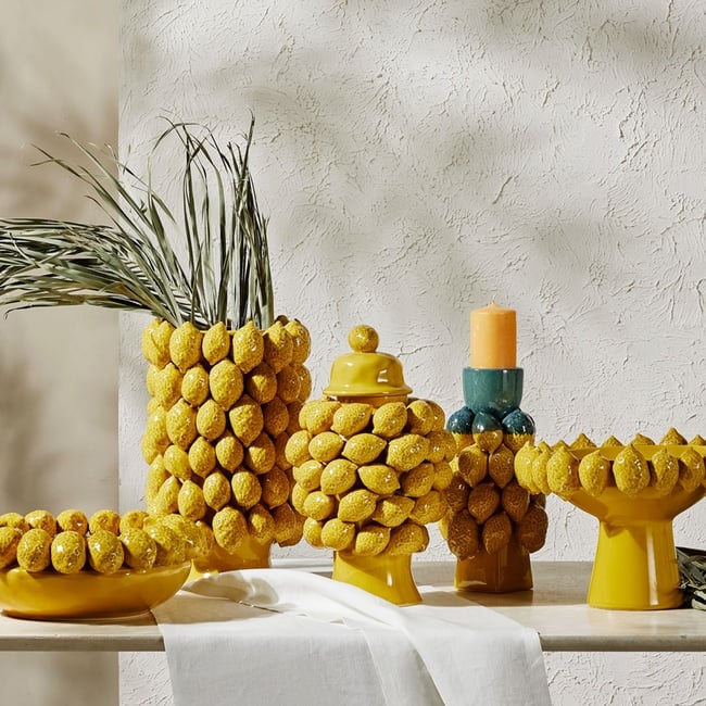 置物 remon LEMON GROVE DEKORATİF SUNUMLUK 34X34X24CM | mudo