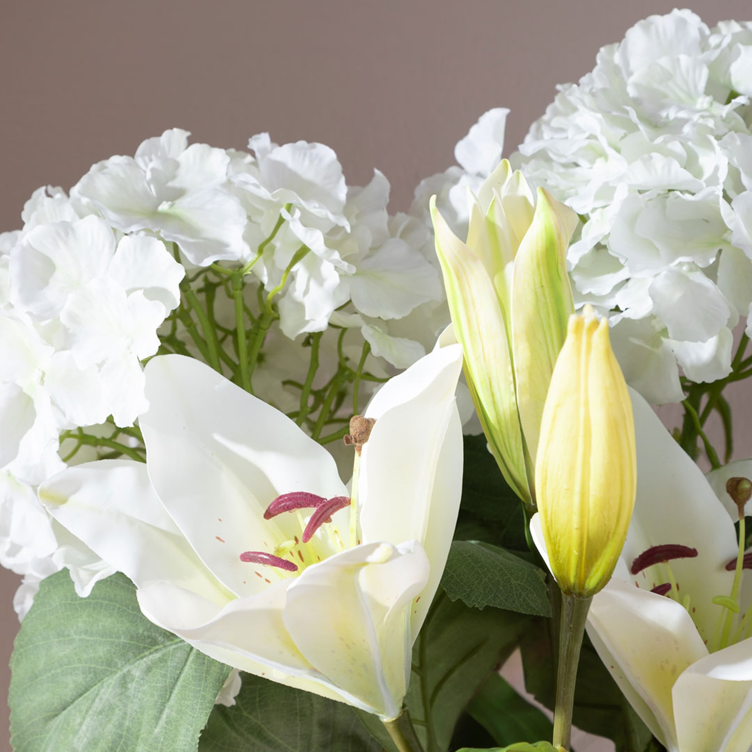 ZARİF ZAMBAK ÇİÇEĞİ BEYAZ 75CM