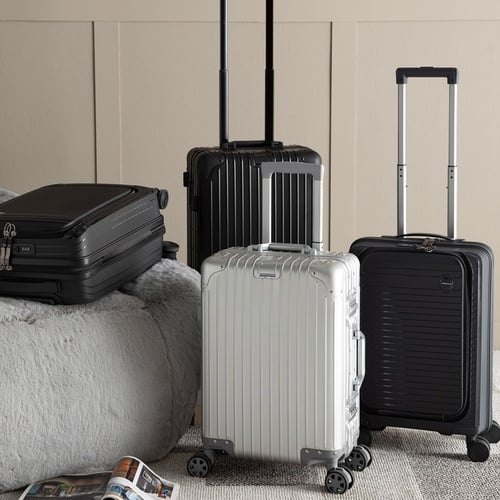  BASEL SİYAH KABİN BOY VALİZ