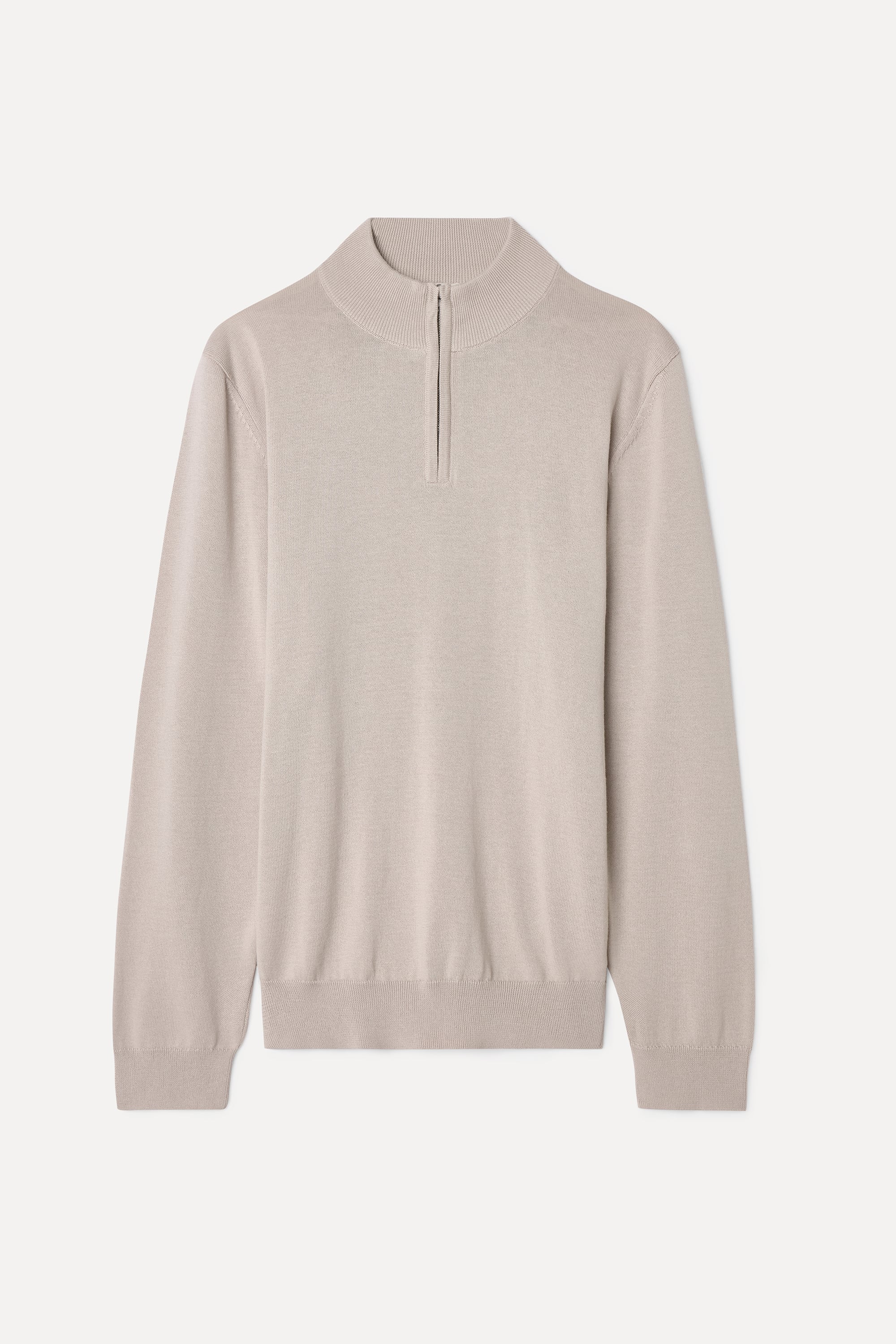 FERMUARLI DİK YAKA TRİKO KAZAK