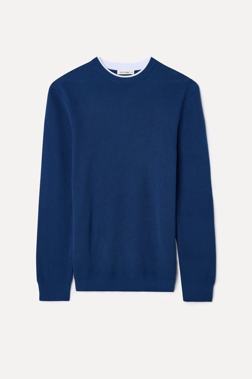  ÖRGÜLÜ BİSİKLET YAKA KAZAK