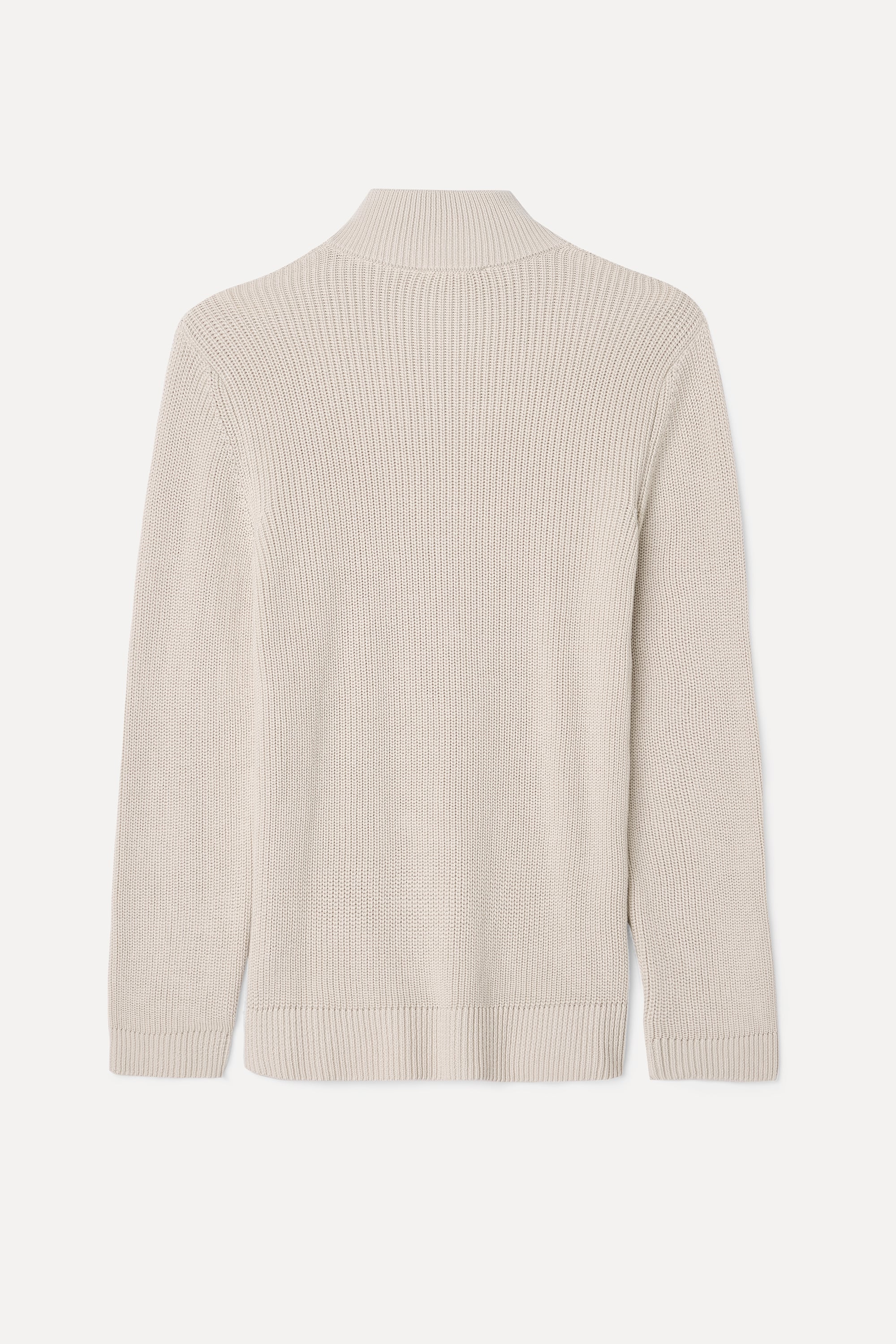 FERMUARLI DİK YAKA TRİKO KAZAK