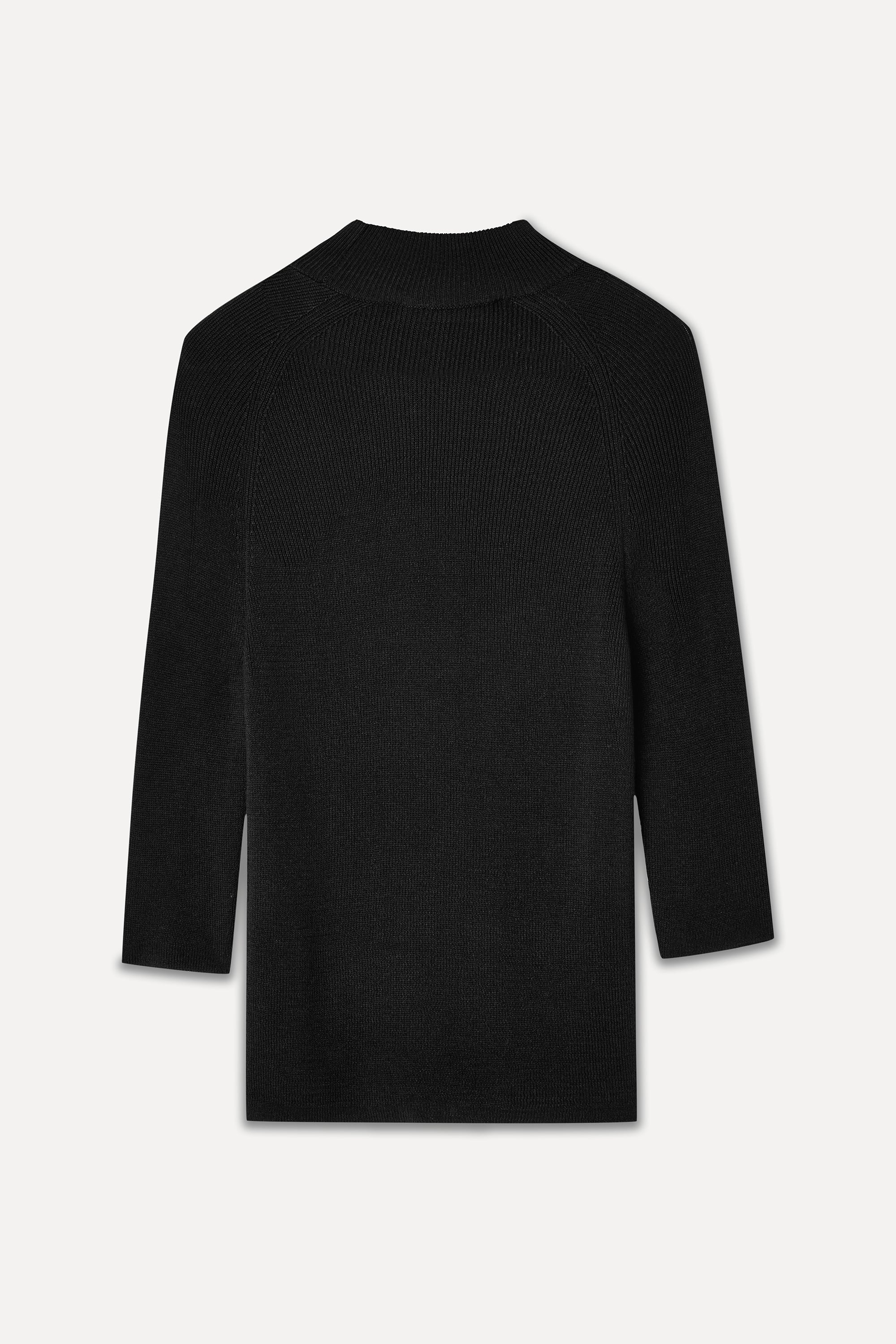 DİK YAKA 3/4 KOL KAZAK