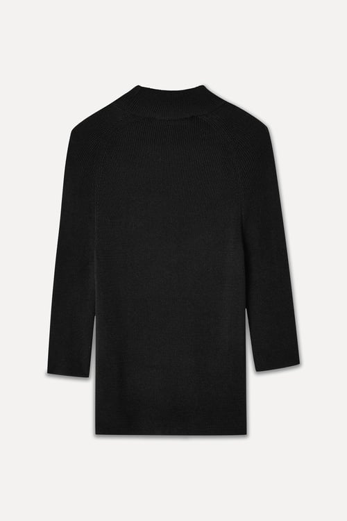  DİK YAKA 3/4 KOL KAZAK