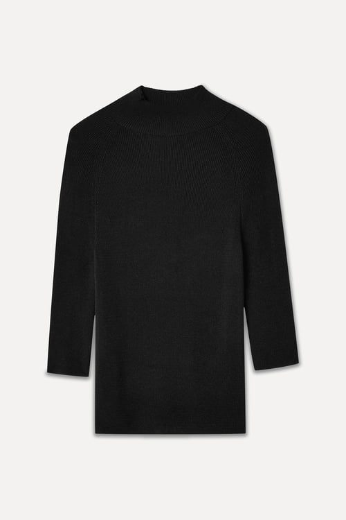  DİK YAKA 3/4 KOL KAZAK