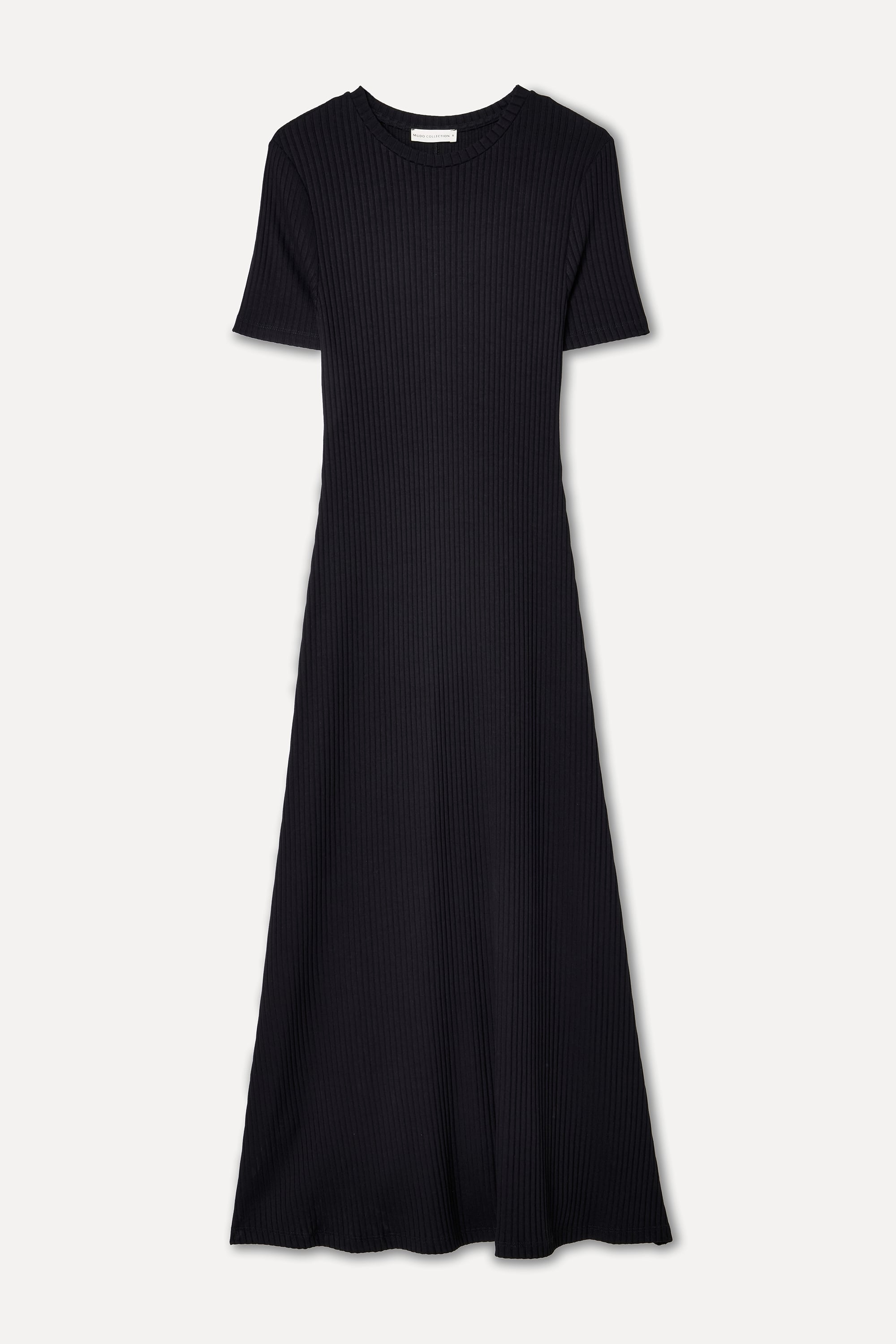 FİTİLLİ A FORM MİDİ ELBİSE