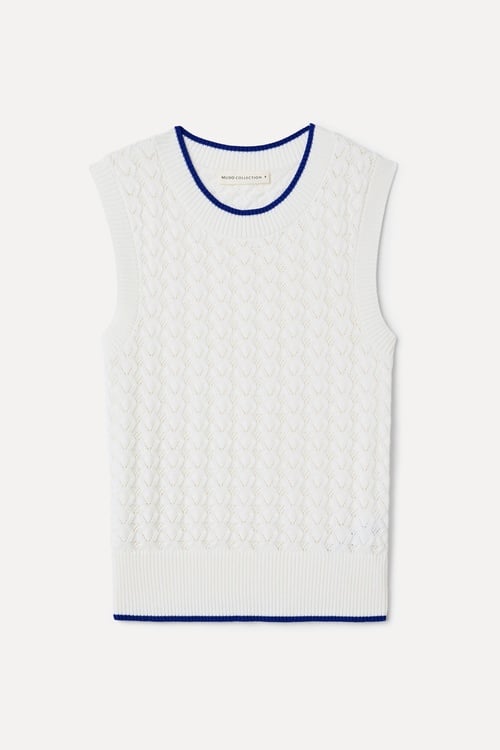  BİSİKLET YAKA AJURLU SÜVETER