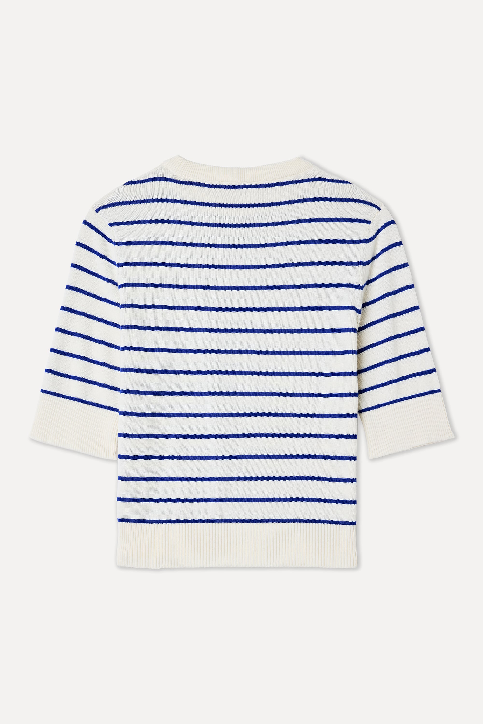 ÇİZGİLİ KISA KOLLU TRİKO KAZAK