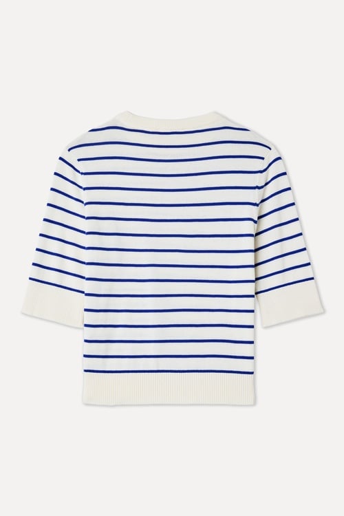  ÇİZGİLİ KISA KOLLU TRİKO KAZAK